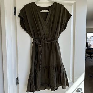Brand new xirena army green tie dress